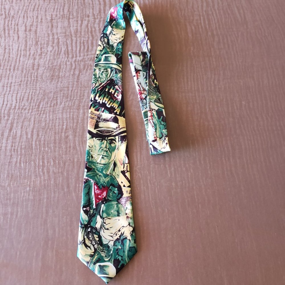 The Oklahoma Kid Frontier Movie Necktie Cowboy Vintage